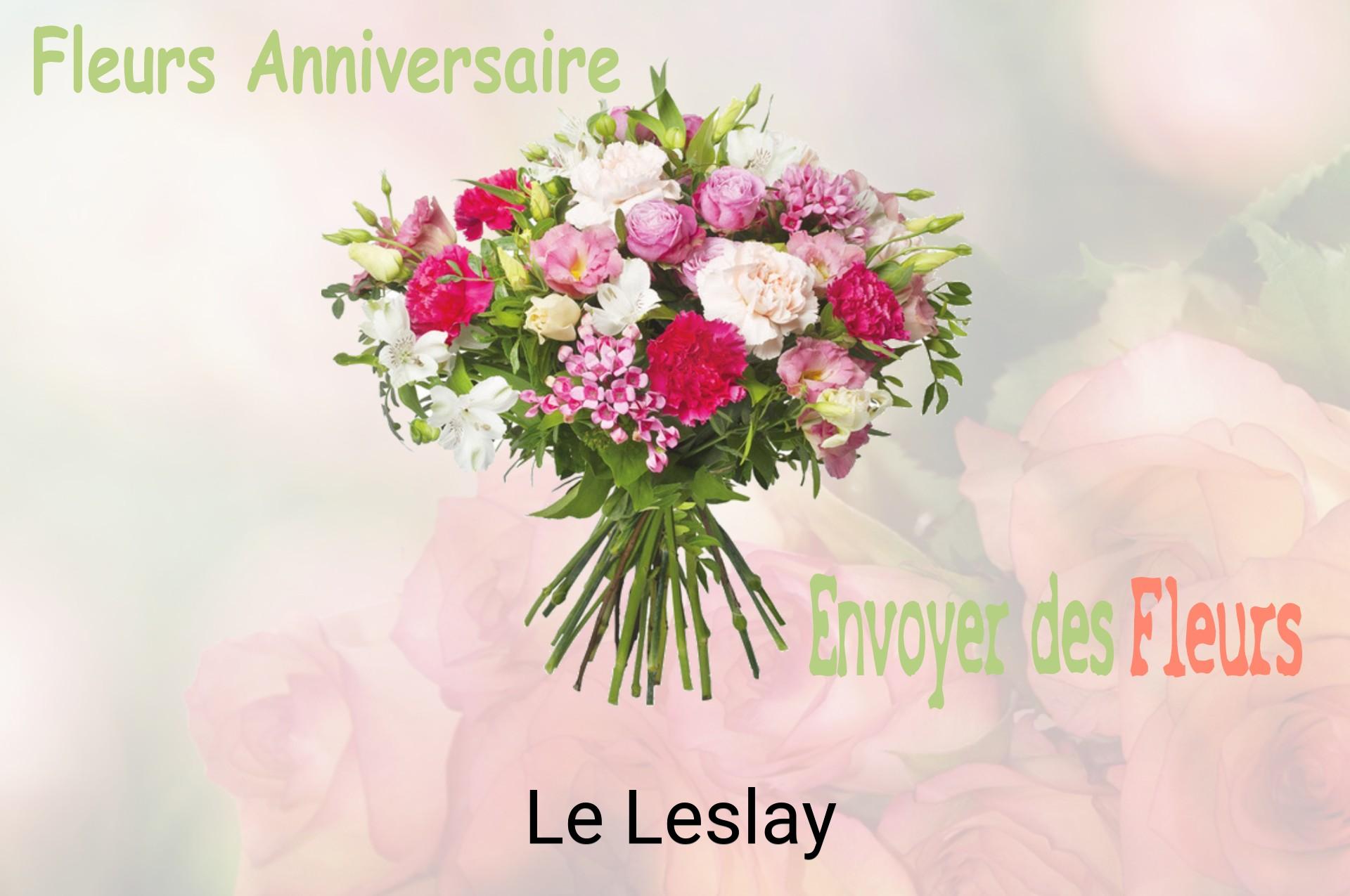 Bouquet de fleurs d’anniversaire livré à Le Leslay